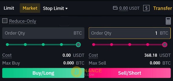 Sau khi nhập mức giá kỳ vọng, trader nhập vào Buy/Long hoặc Sell/Short