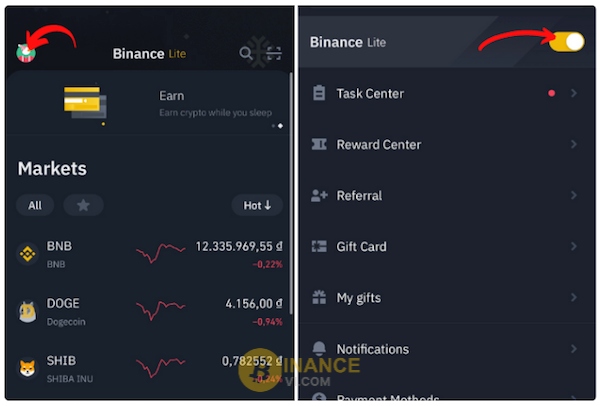 Hướng dẫn cách chuyển Binance Lite sang Binance Pro nhanh chóng