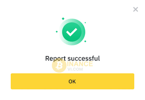 Thông báo xác nhận báo cáo thành công