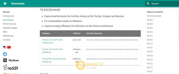 Download phiên bản đào coin mới nhất của Binance