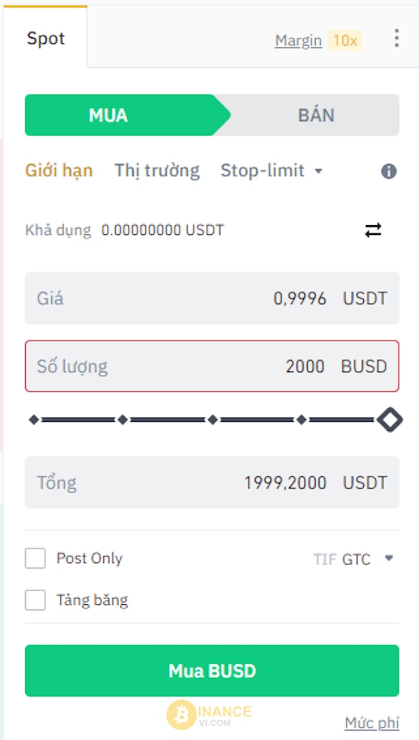 Trader nên kiểm tra kỹ các thông tin trước khi xác nhận