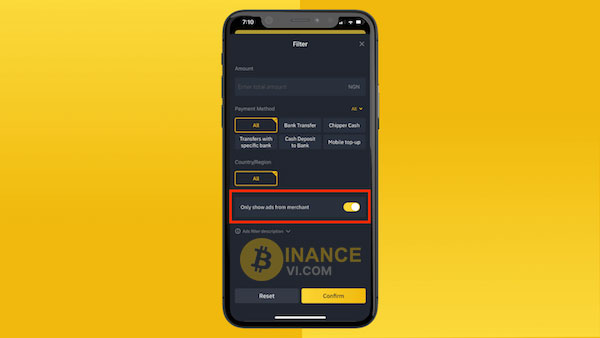 Các bước giao dịch lô trên Binance P2P khá đơn giản