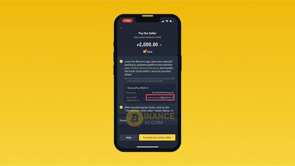 Trang chủ của Binance Pay trên ứng dụng Binance