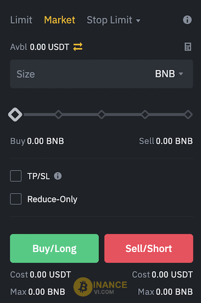 Market Order trên sàn Binance