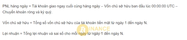 Cách tính liên quan đến chỉ số lời lỗ