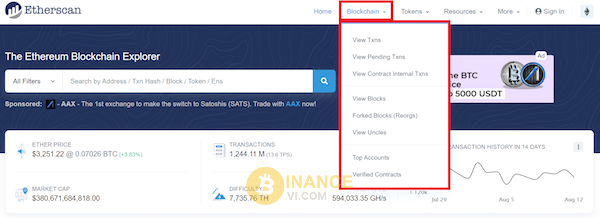 Mục Blockchain mang đến cho người dùng nhiều thông tin hữu ích